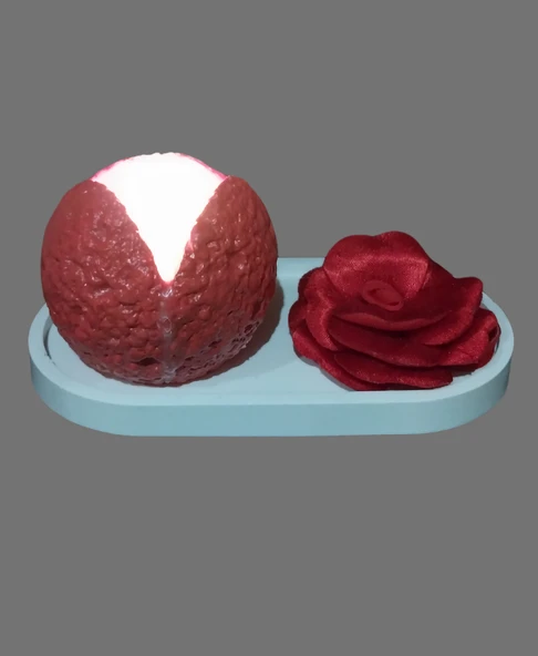 Meteor Tasarımlı Taş Mumluk - 3