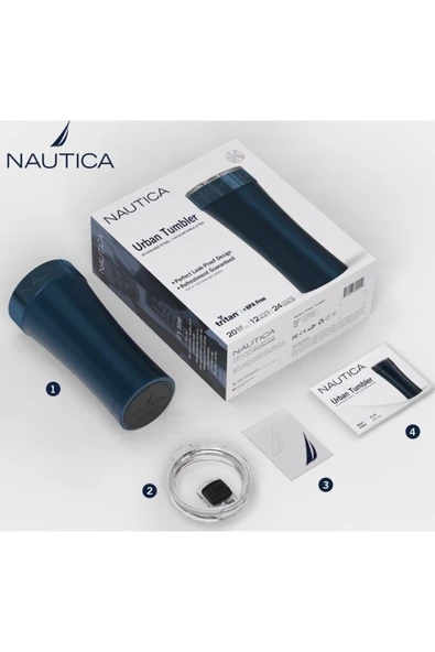 Nautica urban tumbler termos 590ml Lacivert - 2