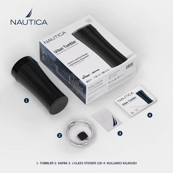 Nautica Urban Tumbler Termos 590 ml Siyah - 2