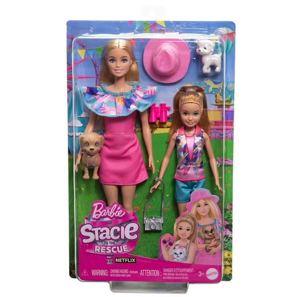 NessiWorld HRM09 Barbie ve Stacie Kız Kardeşler İkili Set - Barbie & Stacie To The Rescue