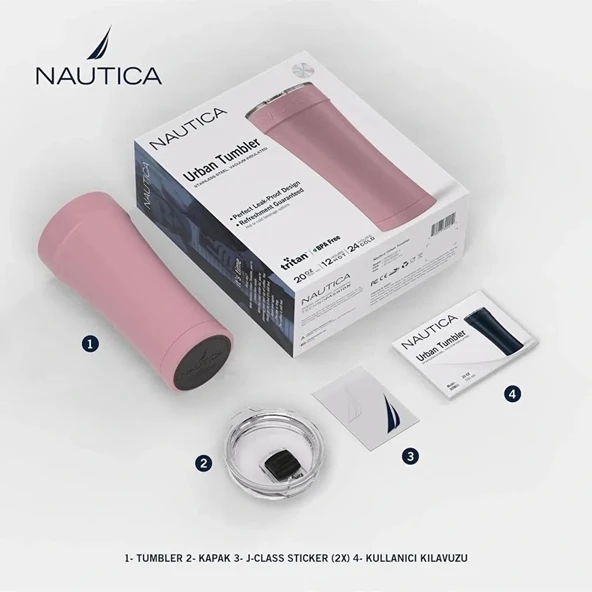 Nautica Urban Tumbler Termos 590 ml Pudra - 3