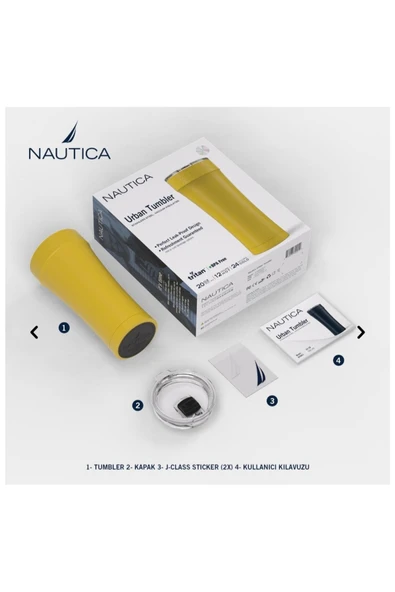 Nautica Urban Tumbler Termos 590 ml Sarı - 2