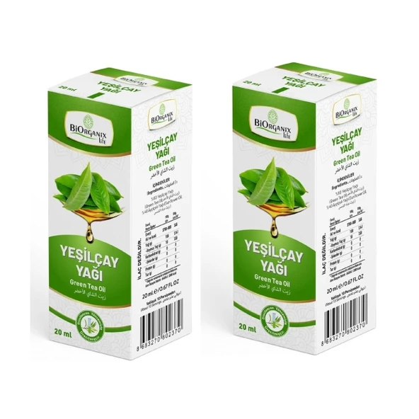 Yeşilçay Yağı 20 ml 2Adet