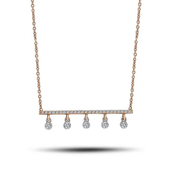 0.22 Karat Pırlanta Trend Kolye