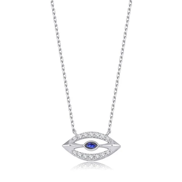 0.29 Karat Pırlanta Safir Kolye