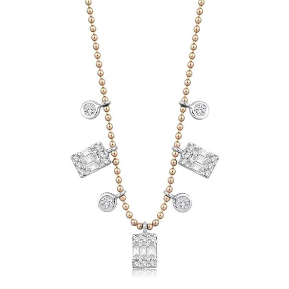 0.46 Karat Pırlanta Trend Baget Kolye