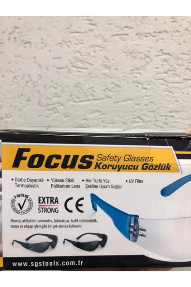 SGS KORUYUCU GÖZLÜK / SİYAH RENK / - 6