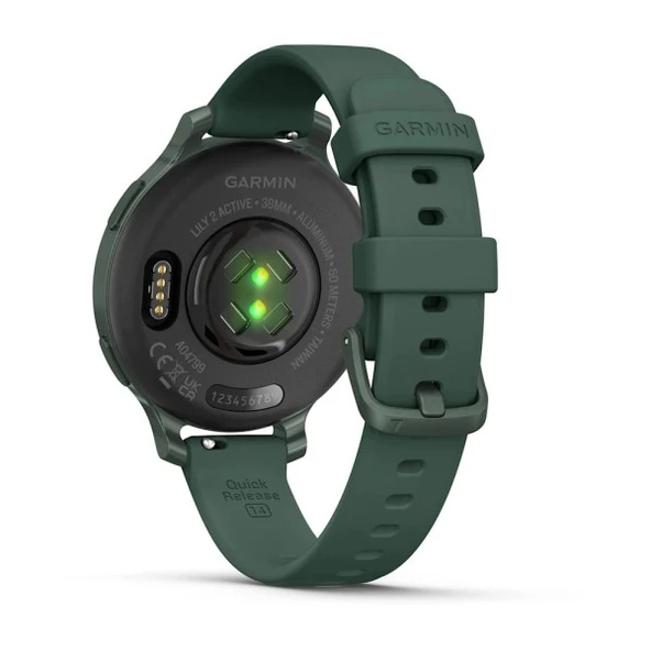 Garmin Lily 2 Active Jasper Yeşili Silikon Kayışlı - 5