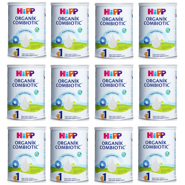 Hipp 1 Organik Combiotic Bebek Sütü 350 gr 12 Adet