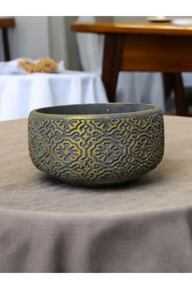 Aranjman Orkide ve Bonsai Saksısı 20*12 ila 15 cm Beton