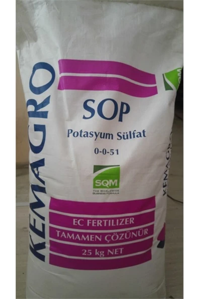 Potasyum Sülfat Gübre , % 50 K Potasyum Gübre, Damlama Gübresi, Yavuzer Tarım Gübresi 1 Kg