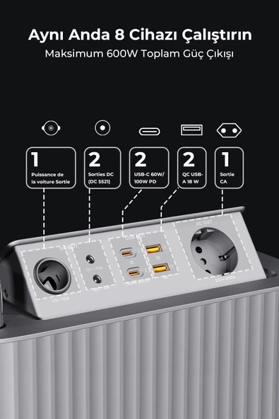 Voltme HAKO 600 W Taşınabilir Güç Kaynağı - 5