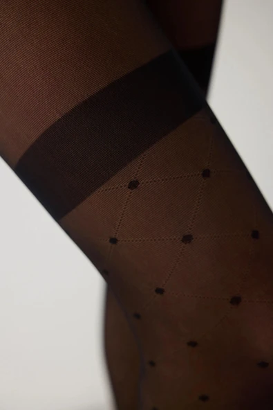 Penti Puantiye Desenli Külotlu Çorap Laura - 4