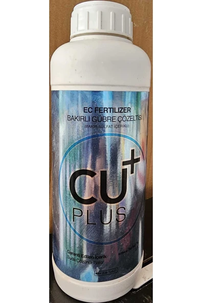 Cuplus   Sıvı Bakır ( Cu ) - Cu Plus - Zeytin Elma Ayva Ceviz Kiraz Erik Için Bakır Bitkileri Korur( 1l)