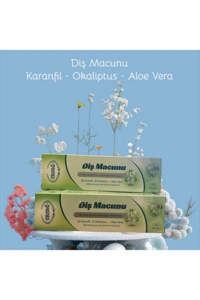 2'li Diş Macunu / Karanfil-Okaliptus-Aloe Vera 100ml