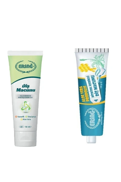 Karanfil Okaliptüs Aloe Vera 100 ml (481KOD) & Aloe Vera Ve Propolisli Diş Macunu 100 ml (188 KOD)