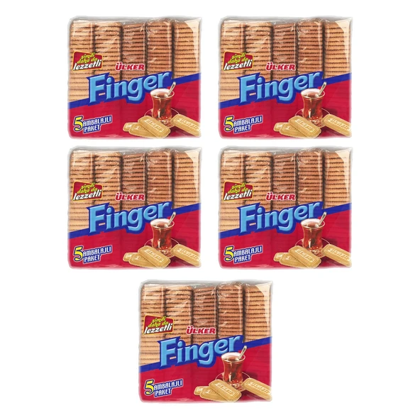 Ülker Finger Bisküvi 750 gr x 5 Adet