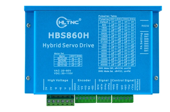 HLTNC Hybrid Servo Drive HBS860H Kapalı Döngü Servo Motor Sürücü