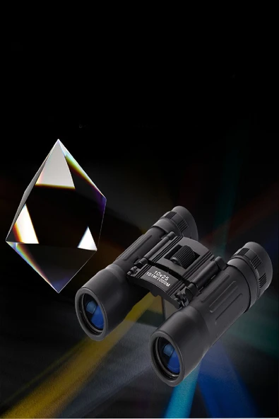 Katlanabilir 10x Dürbün – 25mm Cam Mercekli, UV Korumalı Lens, Askılı & Çantalı, Taşınabilir - 3