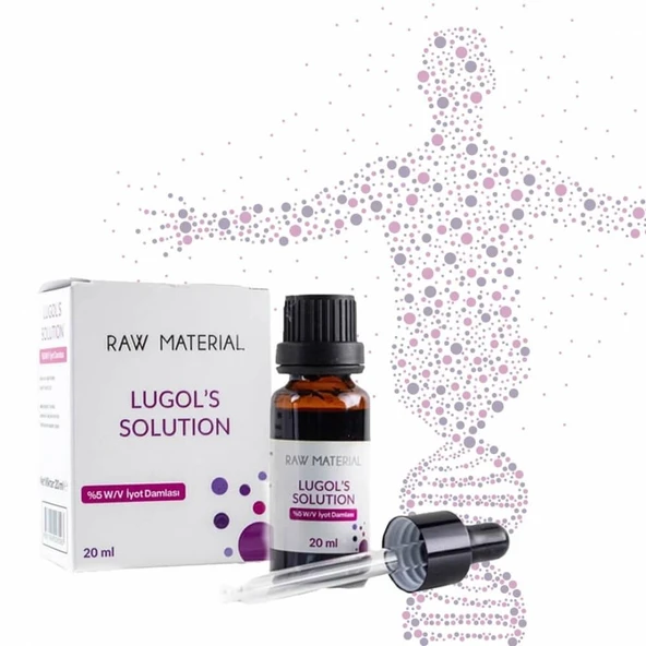 Raw Material Lugol's Solution %5 İyot Damlası 20 ml - 2