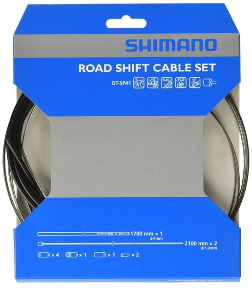 Shimano OT-SP41 RVS Vites Kablo Seti Siyah SIS-SP40 Y60098022 - 6