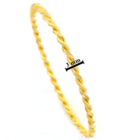 İmitasyon Burma Bilezik 2'li Model 6.5 mm - 5 Adet BSET-106 - 3