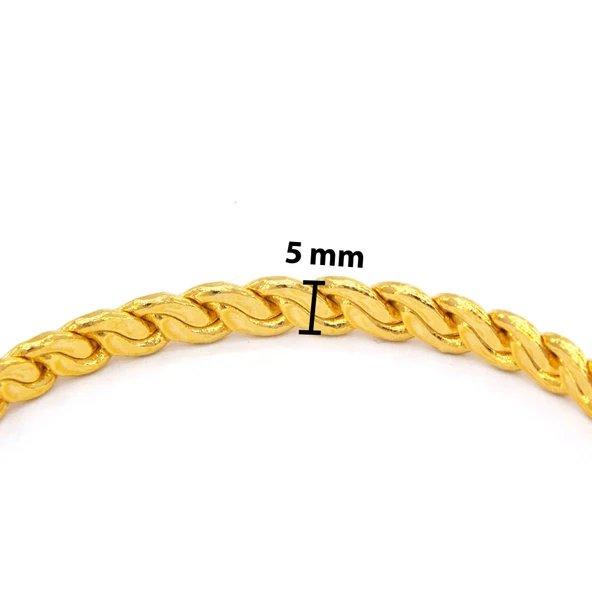 İmitasyon Burma Bilezik 3'lü Model (İçi Düz) 5 mm - 5 Adet BSET-110 - 3