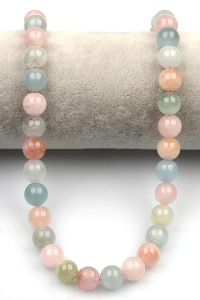 Akuamarin-Morganit-Heliodor Doğal Taş Dizi 10 mm Küre Kesim - Resim 2