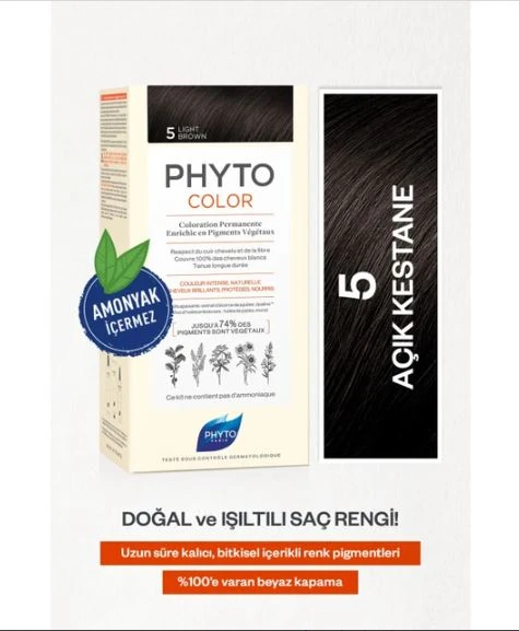 Phyto Color Saç Boyası 5 Açık Kestane