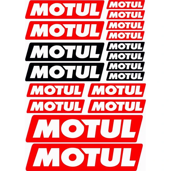 Motosiklet Sticker Motul 18 Parça A4 Boy