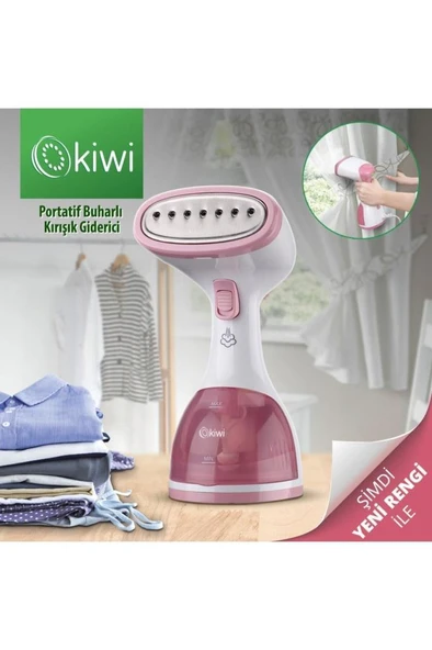Kiwi KSI-6450 1200 W Buharlı Kırışık Giderici Pembe - 2