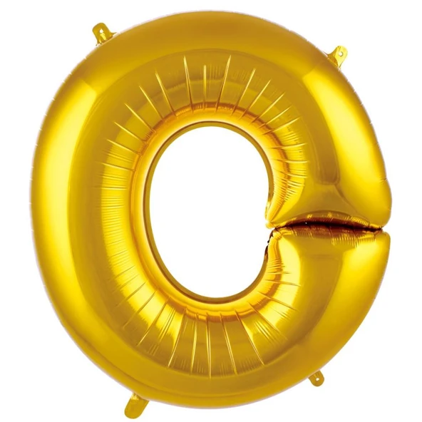 Folyo Balon 76cm Harf Altın "O" - 1