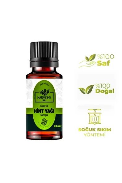 HARMONYPLUS Hint Yağı 20 ml Soğuk Sıkım (CASTOR OİL)