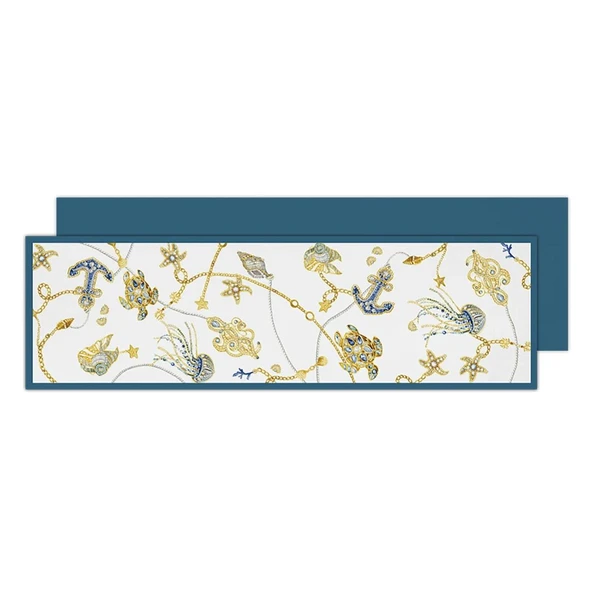 Baci Milano Portofino Runner Mavi 48x150 cm