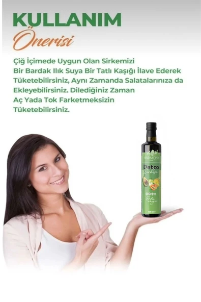 HARMONYPLUS Ananas Sirkesi Doğal Fermantasyon Ananaslı Detoks Sirke 500 ml - 3