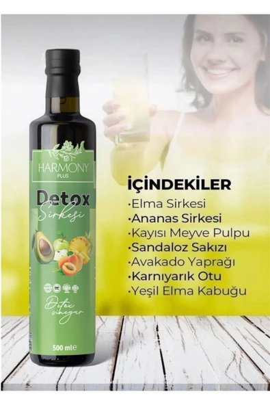 HARMONYPLUS Ananas Sirkesi Doğal Fermantasyon Ananaslı Detoks Sirke 500 ml - 2