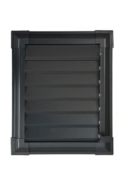 Panjur DÜNYASI 55 x 55 Alüminyum Antrasit Gri Banyo Wc Havalandırma Panjuru Menfez