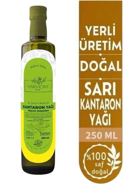 HARMONYPLUS Kantaron Yağı 250 ml Doğal Ve Saf Sarı Kantoron Yağı