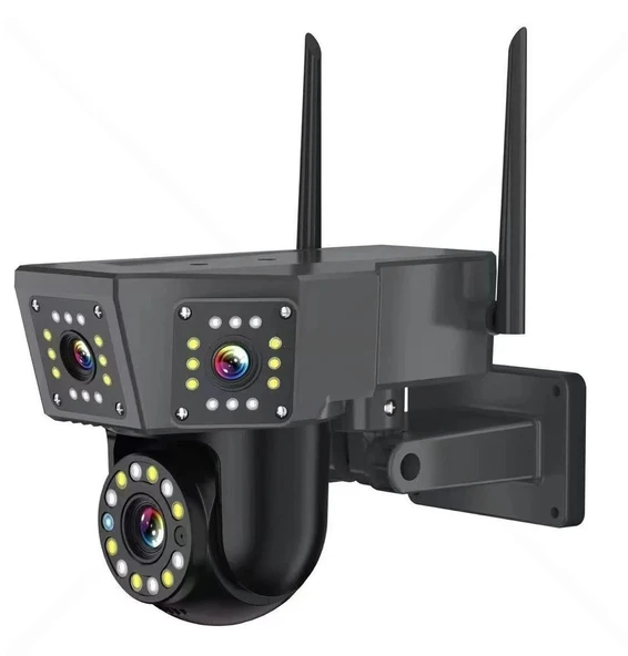 O-KAM 3016 Wifi 6Mp Ptz 3Mp+3Mp 3lü Siyah Kasa - Resim 2