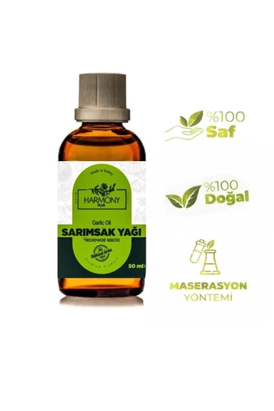 HARMONYPLUS Sarımsak Yağı 50ml  Saf Doğal Sarımsak Yağı