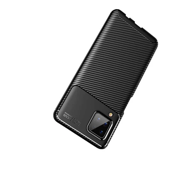 Galaxy M12 Kılıf Zore Negro Karbon Tasarım Silikon Kılıf - 12