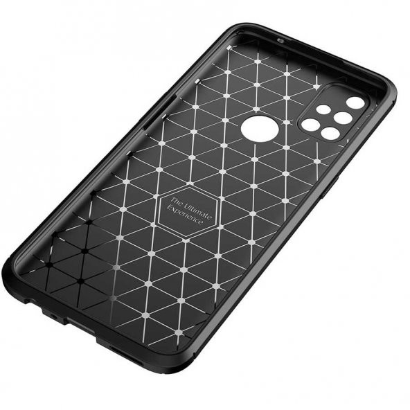 One Plus Nord N10 5G Kılıf Zore Negro Karbon Tasarım Silikon - 5