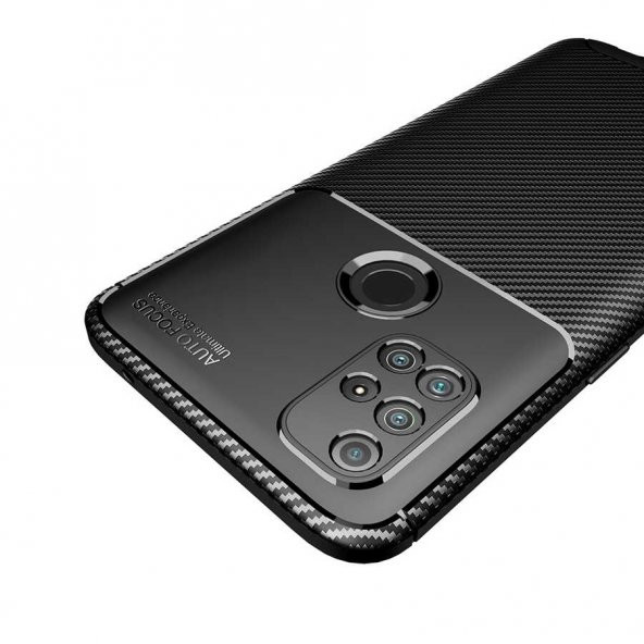 One Plus Nord N10 5G Kılıf Zore Negro Karbon Tasarım Silikon - 7