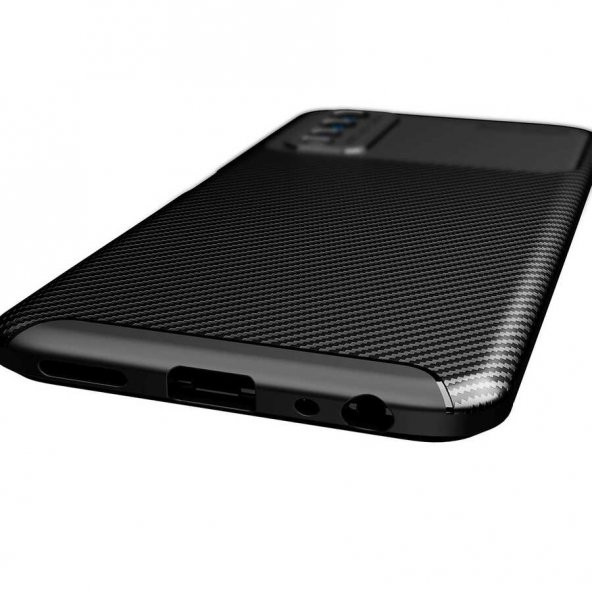 Vivo Y20S Kılıf Zore Negro Karbon Tasarım Silikon Kılıf - 6