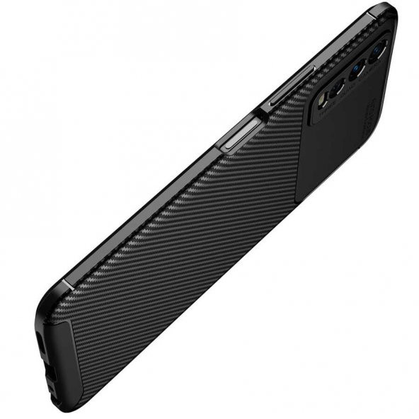 Vivo Y20S Kılıf Zore Negro Karbon Tasarım Silikon Kılıf - 11