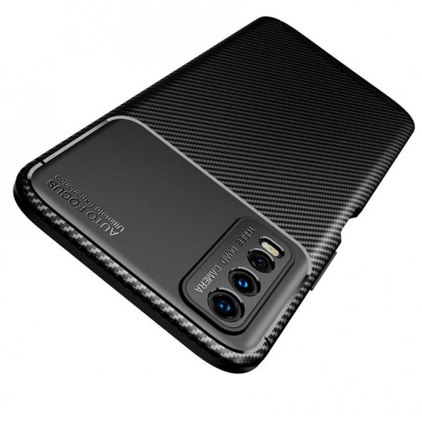 Vivo Y20S Kılıf Zore Negro Karbon Tasarım Silikon Kılıf - 12