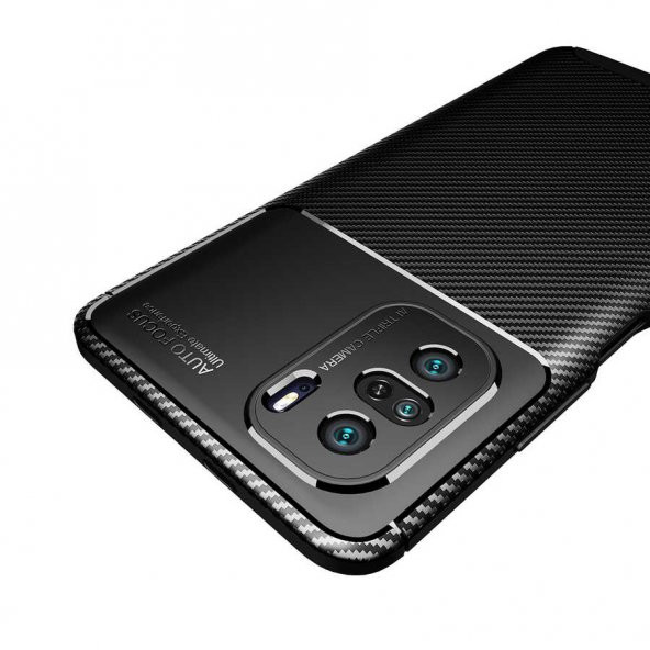 Xiaomi Mi 11İ Kılıf Zore Negro Karbon Tasarım Silikon Kılıf - 6