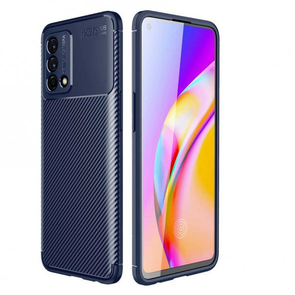 Oppo A74 4G Kılıf Zore Negro Karbon Tasarım Silikon Kılıf - 6