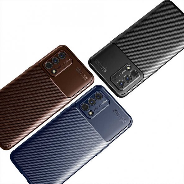Oppo A74 4G Kılıf Zore Negro Karbon Tasarım Silikon Kılıf - 11