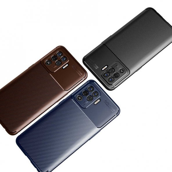 Oppo Reno 5 Lite Kılıf Zore Negro Karbon Tasarım Silikon Kılıf - 8